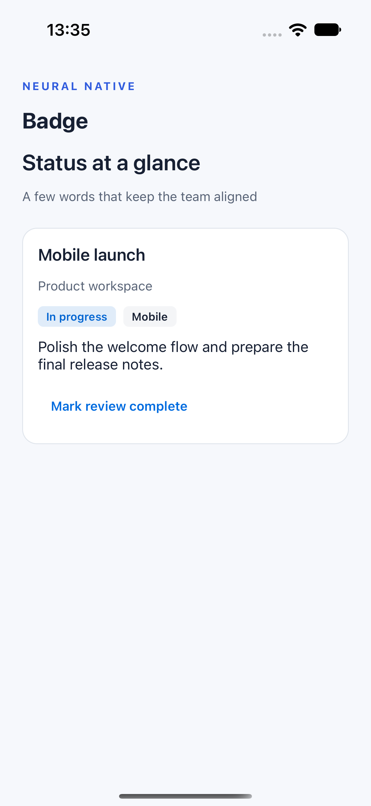 Badge · ios · native capture