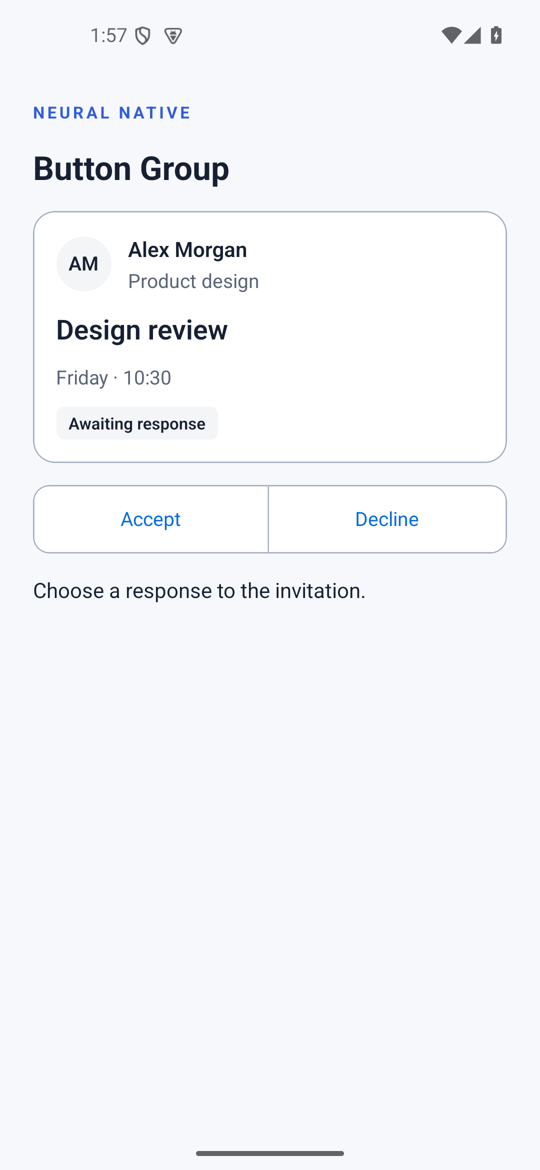 Button Group · android · native capture