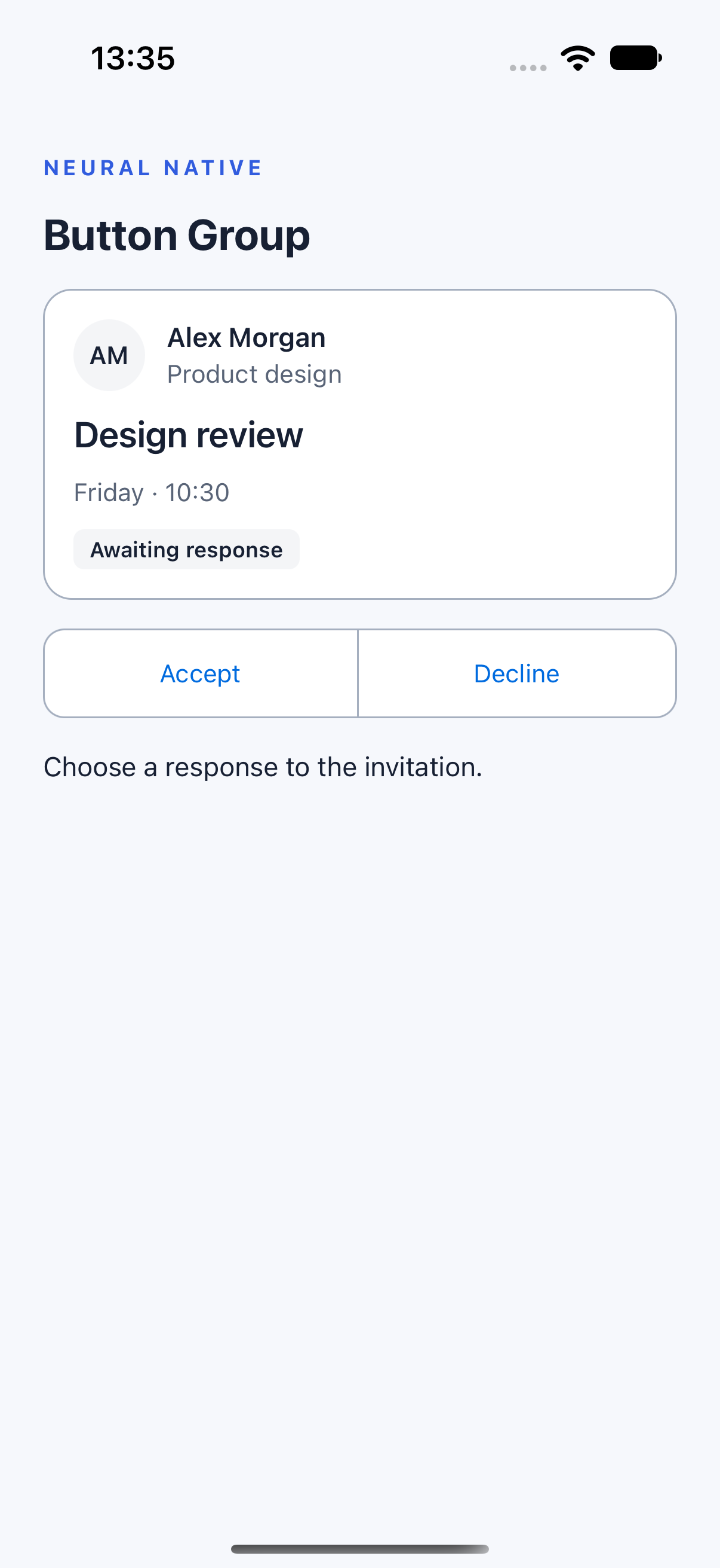 Button Group · ios · native capture