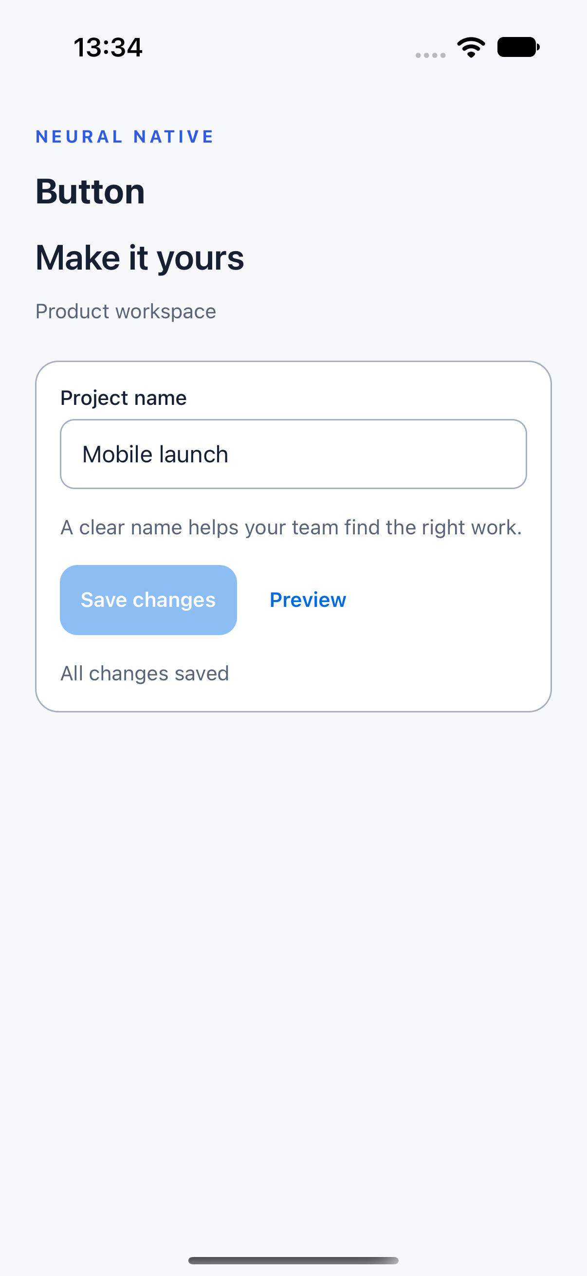 Button · ios · native capture