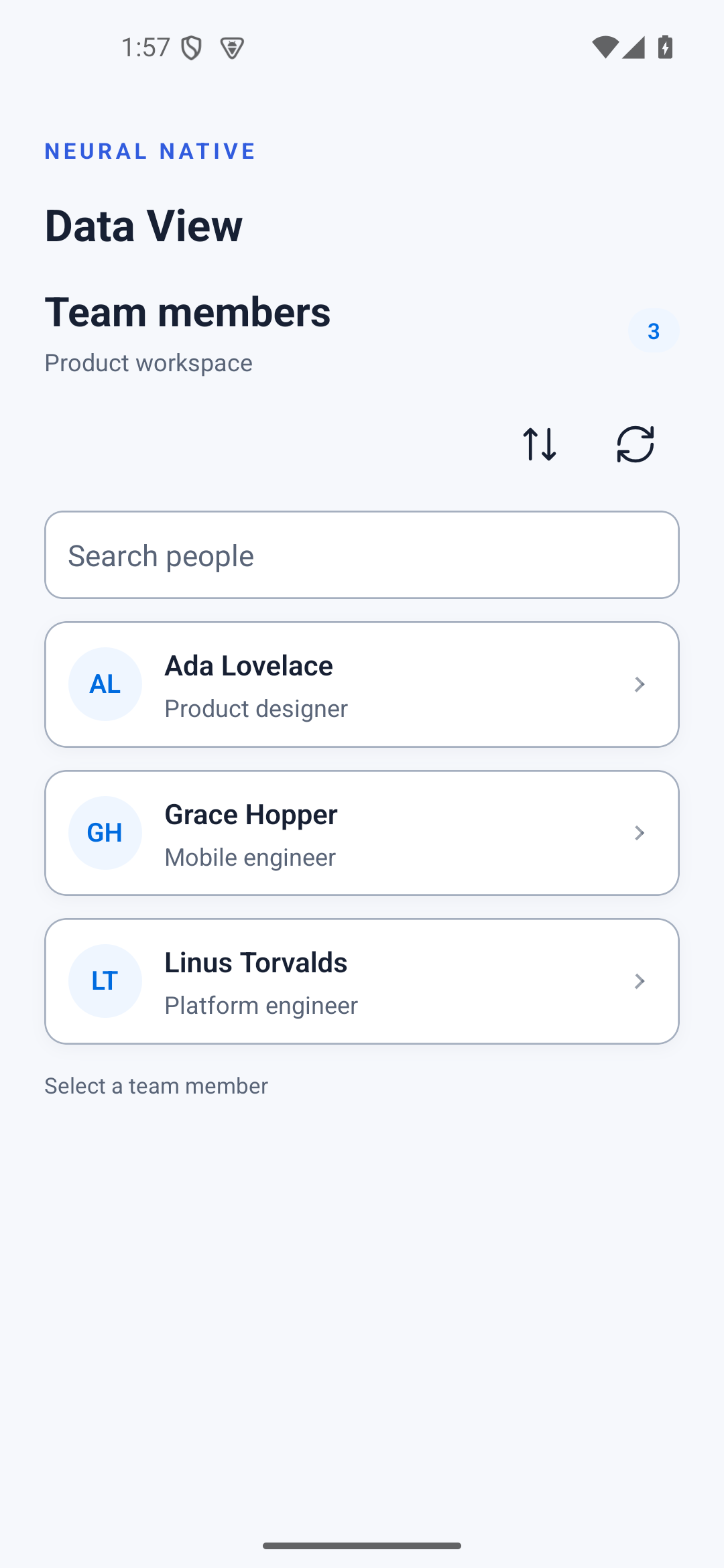 Data View · android · native capture