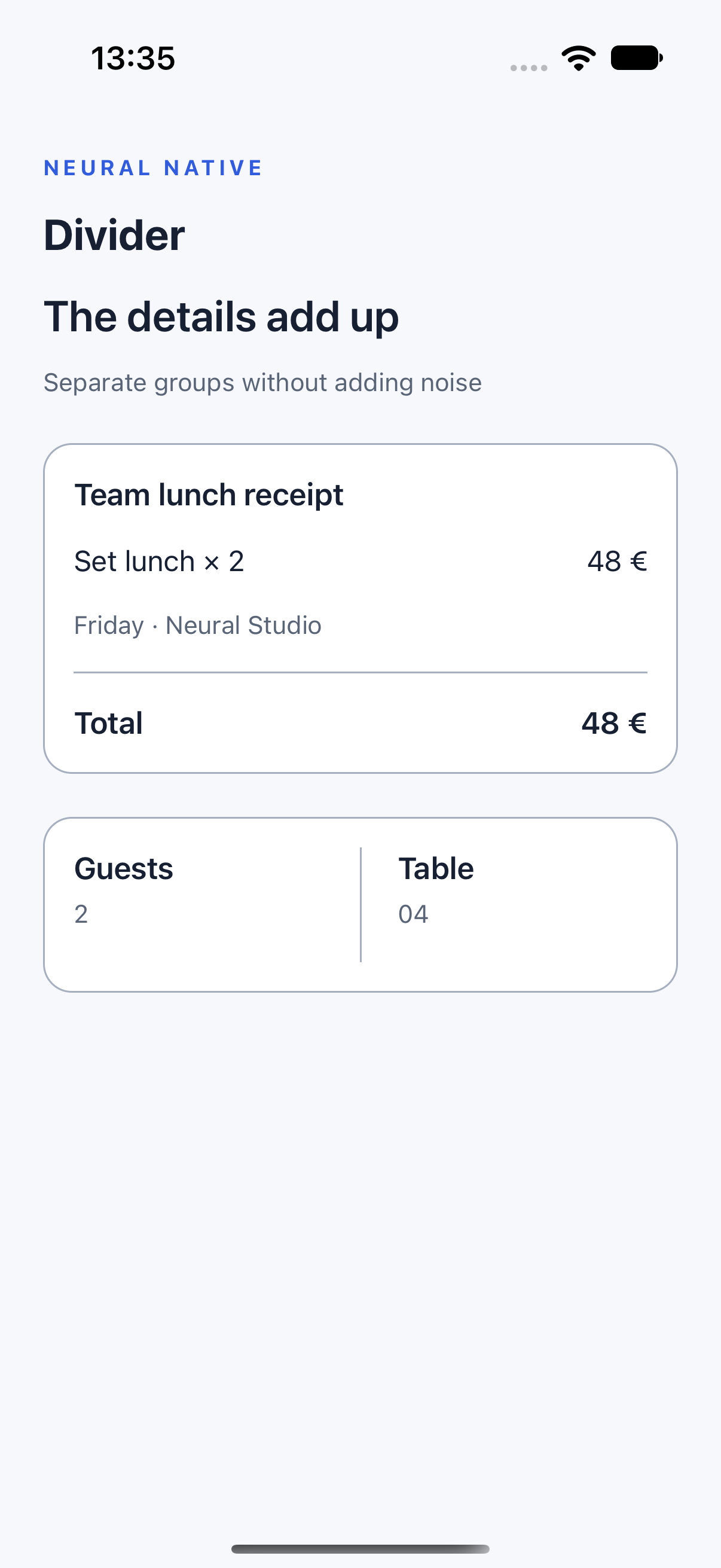 Divider · ios · native capture