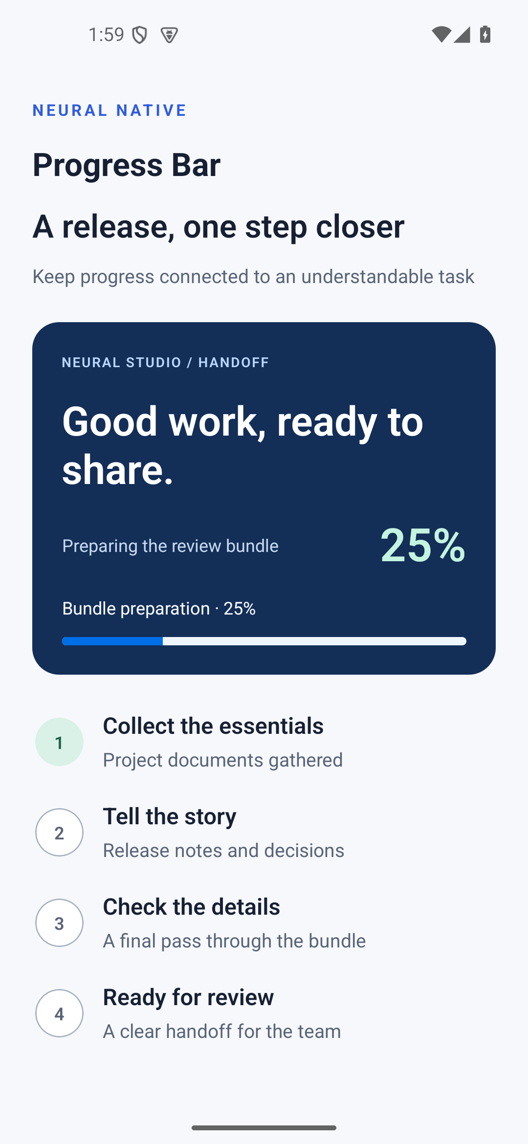 Progress Bar · android · native capture