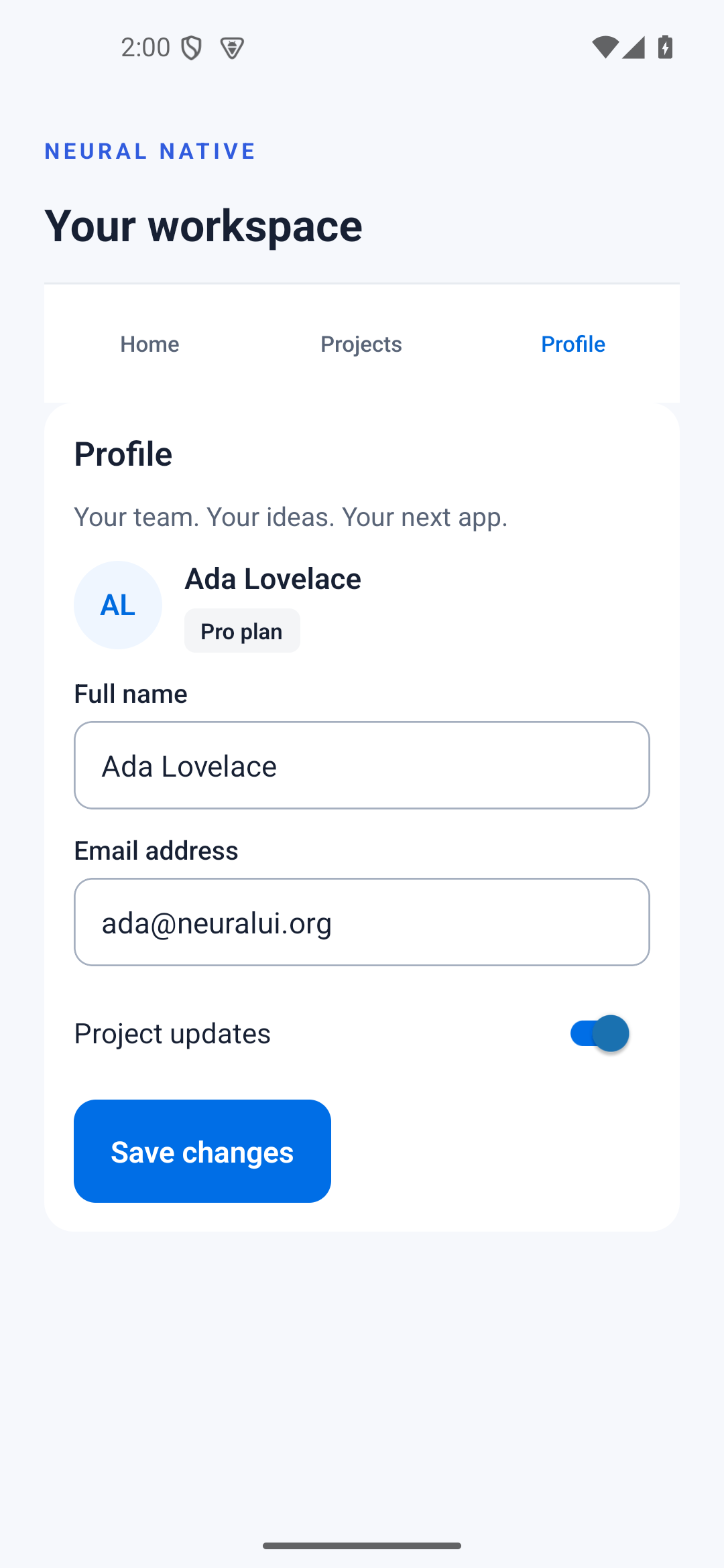 Native forms · android · native capture