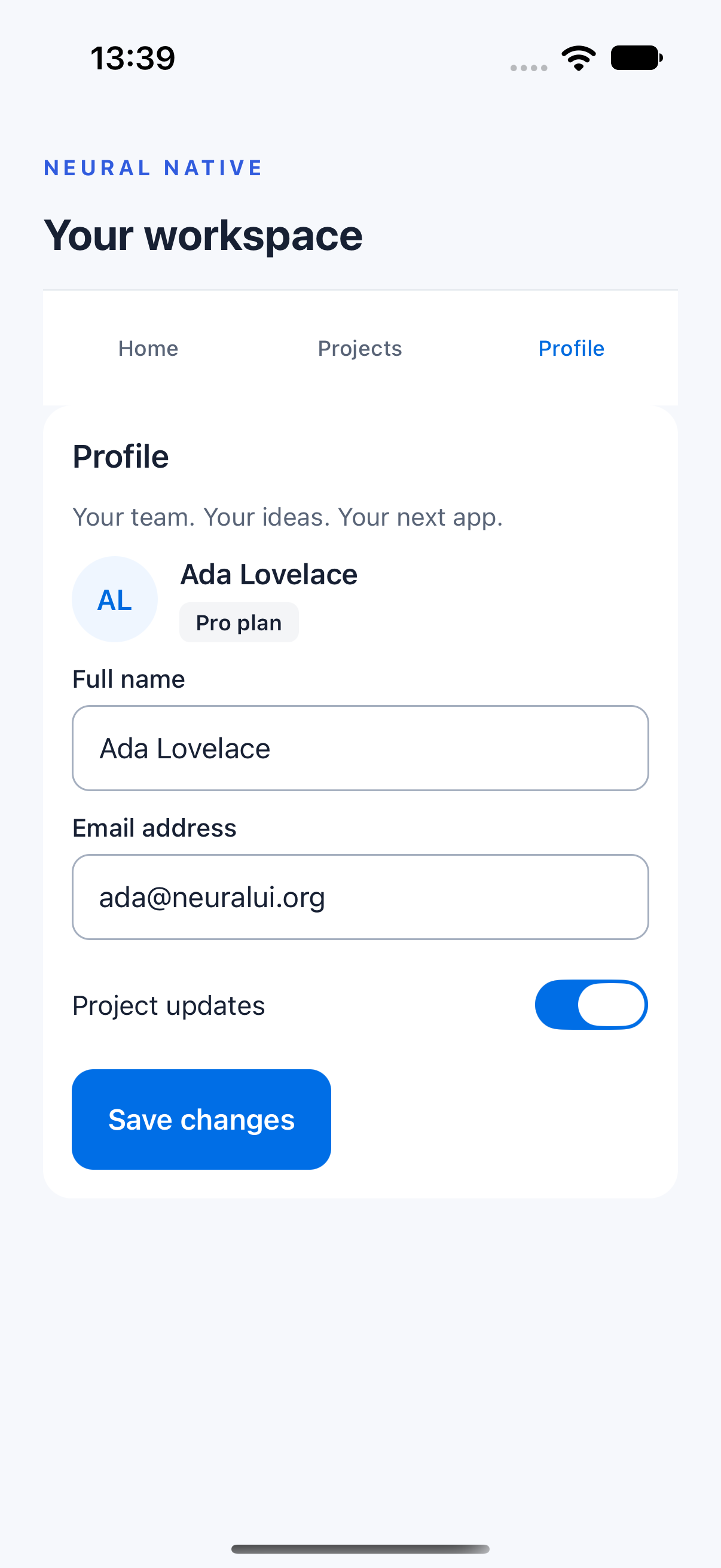 Native forms · ios · native capture