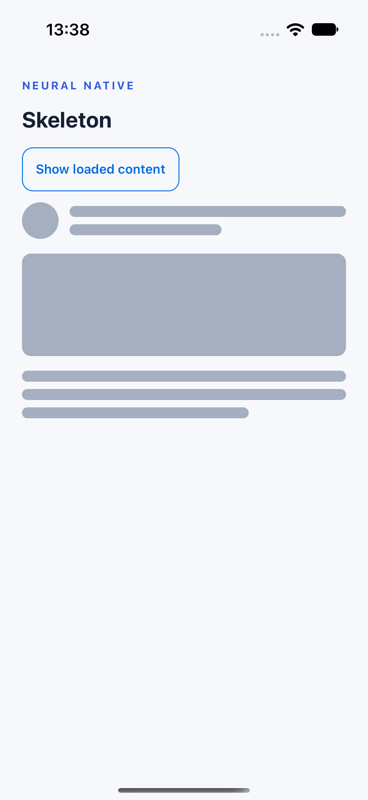 Skeleton · ios · native capture