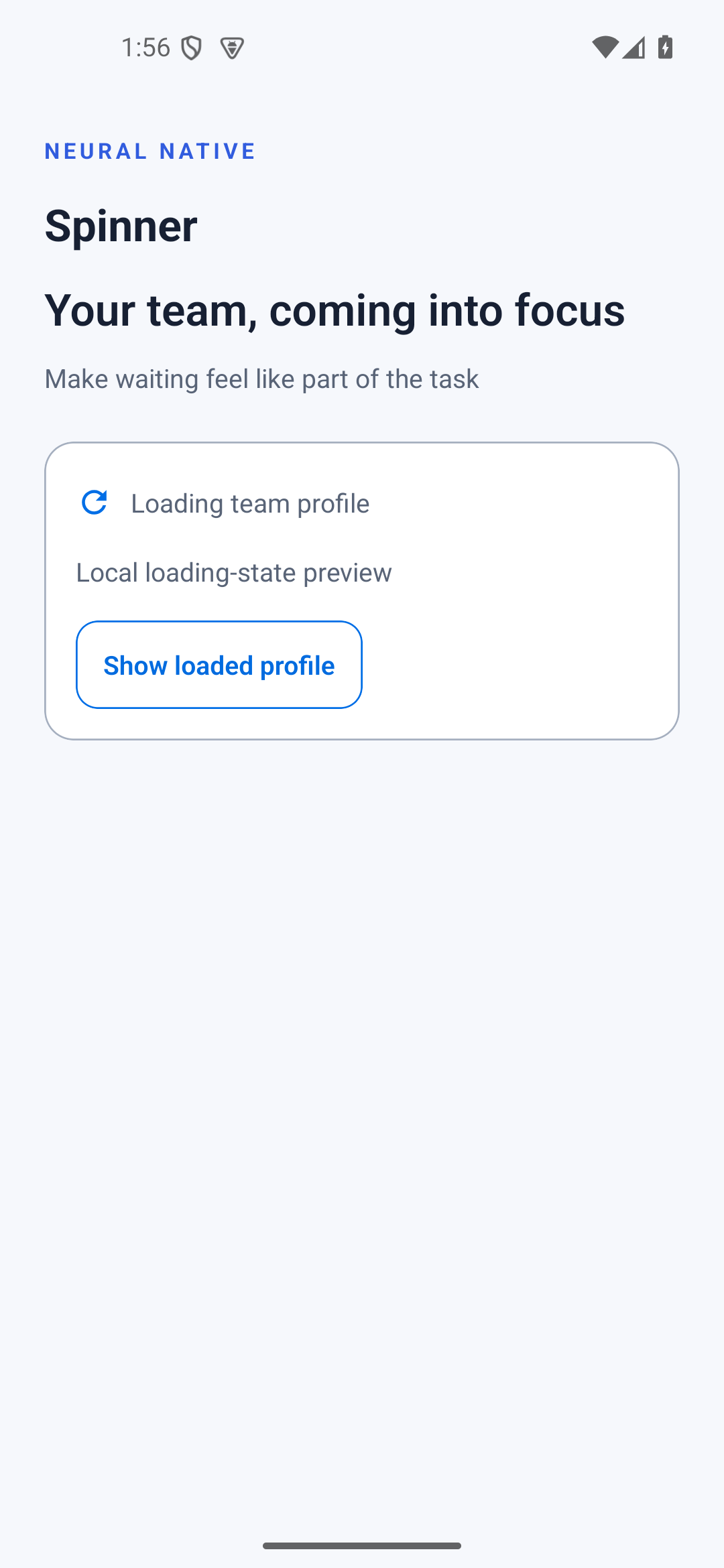 Spinner · android · native capture