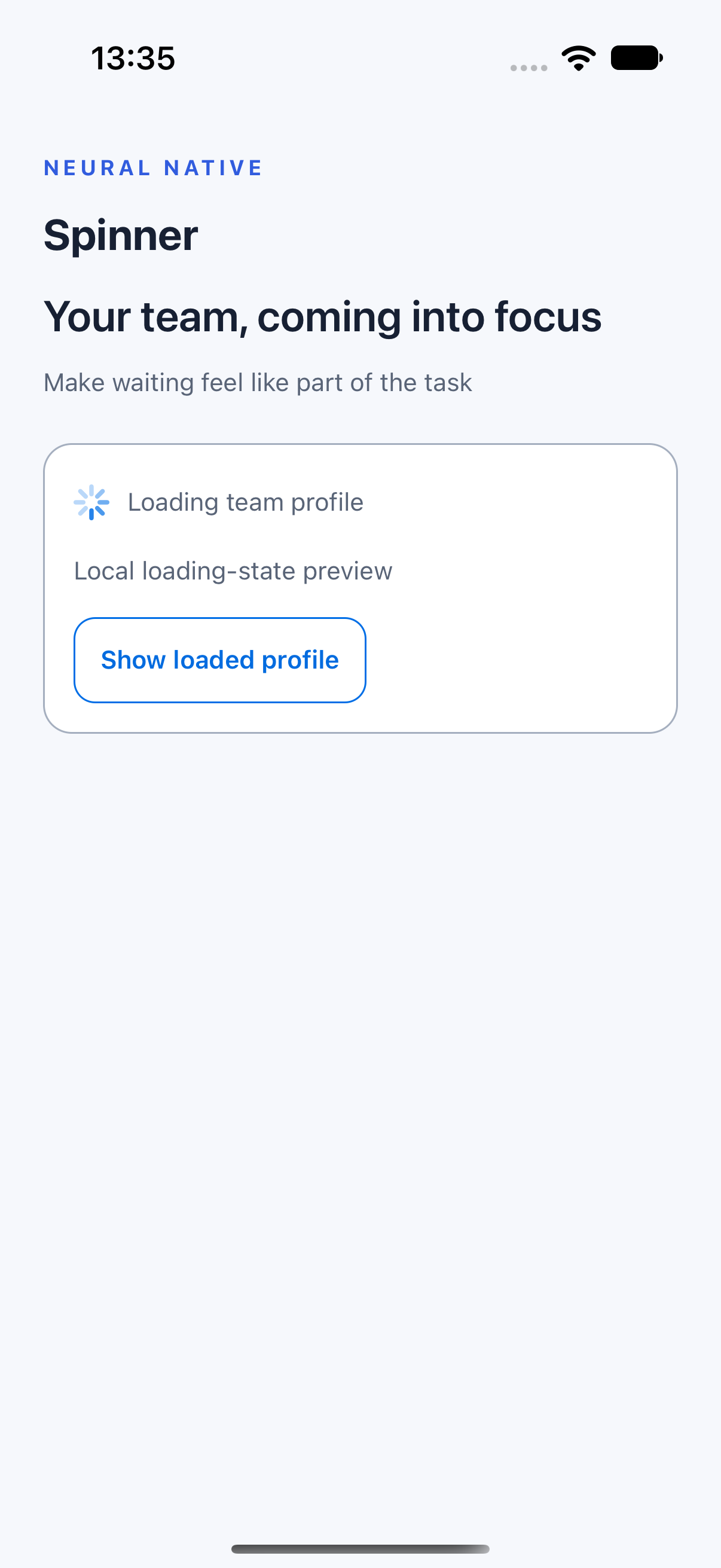 Spinner · ios · native capture