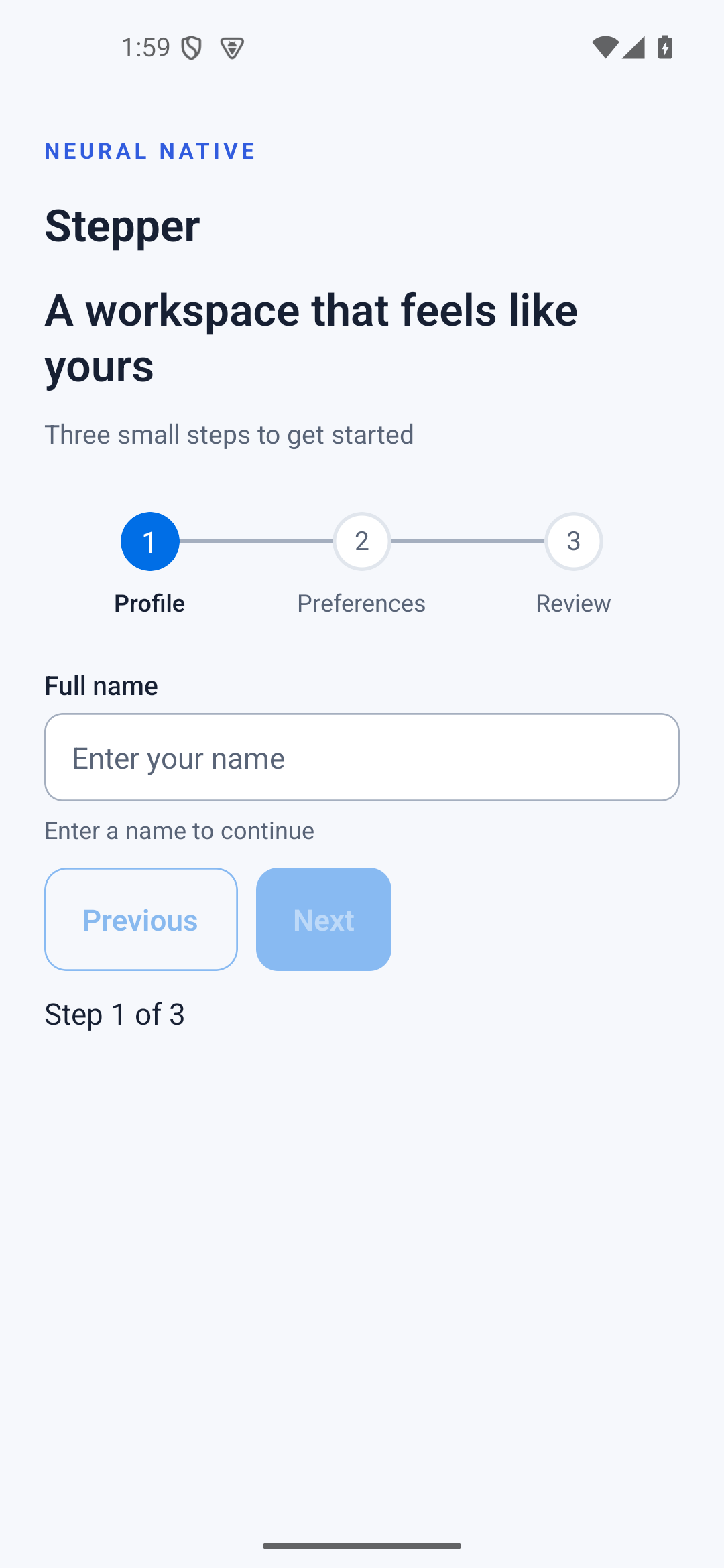 Stepper · android · native capture