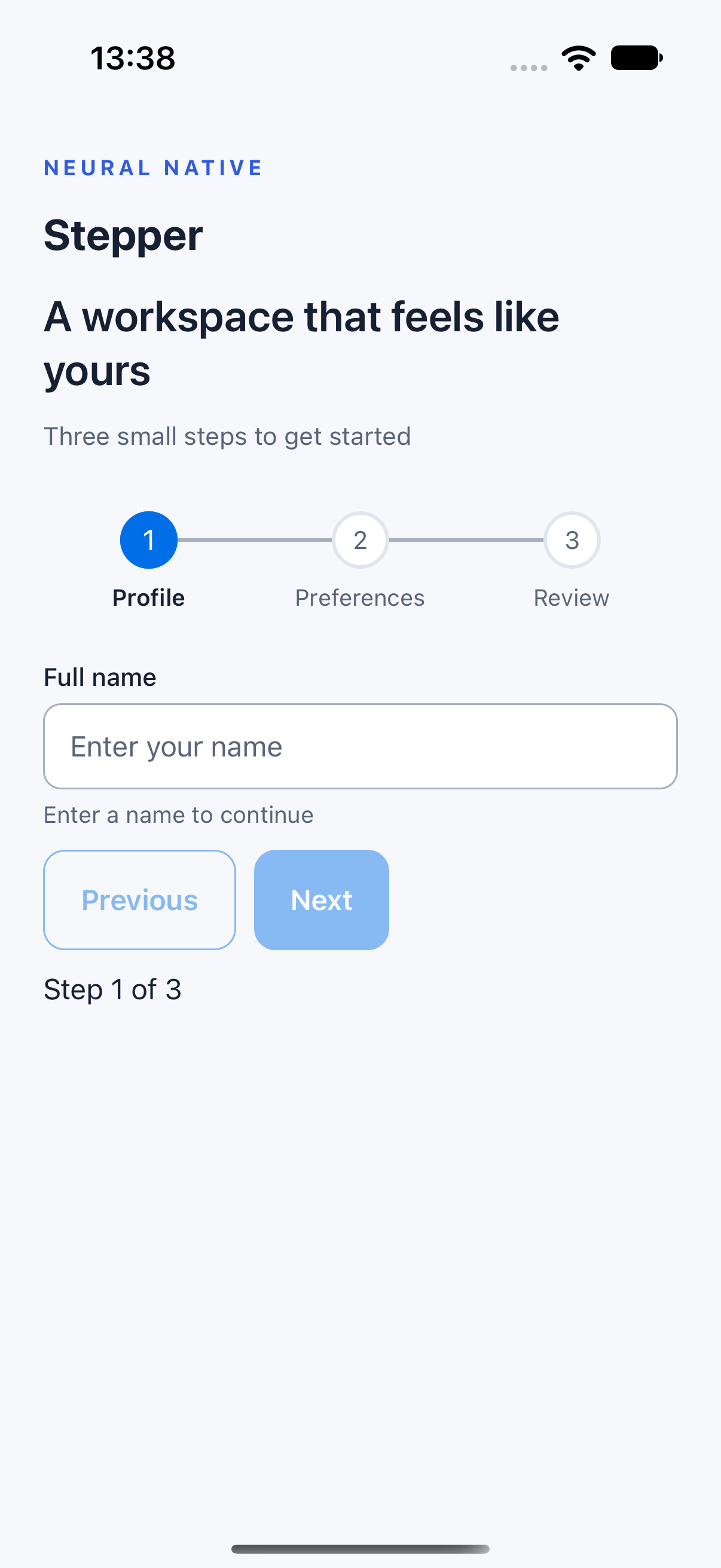 Stepper · ios · native capture