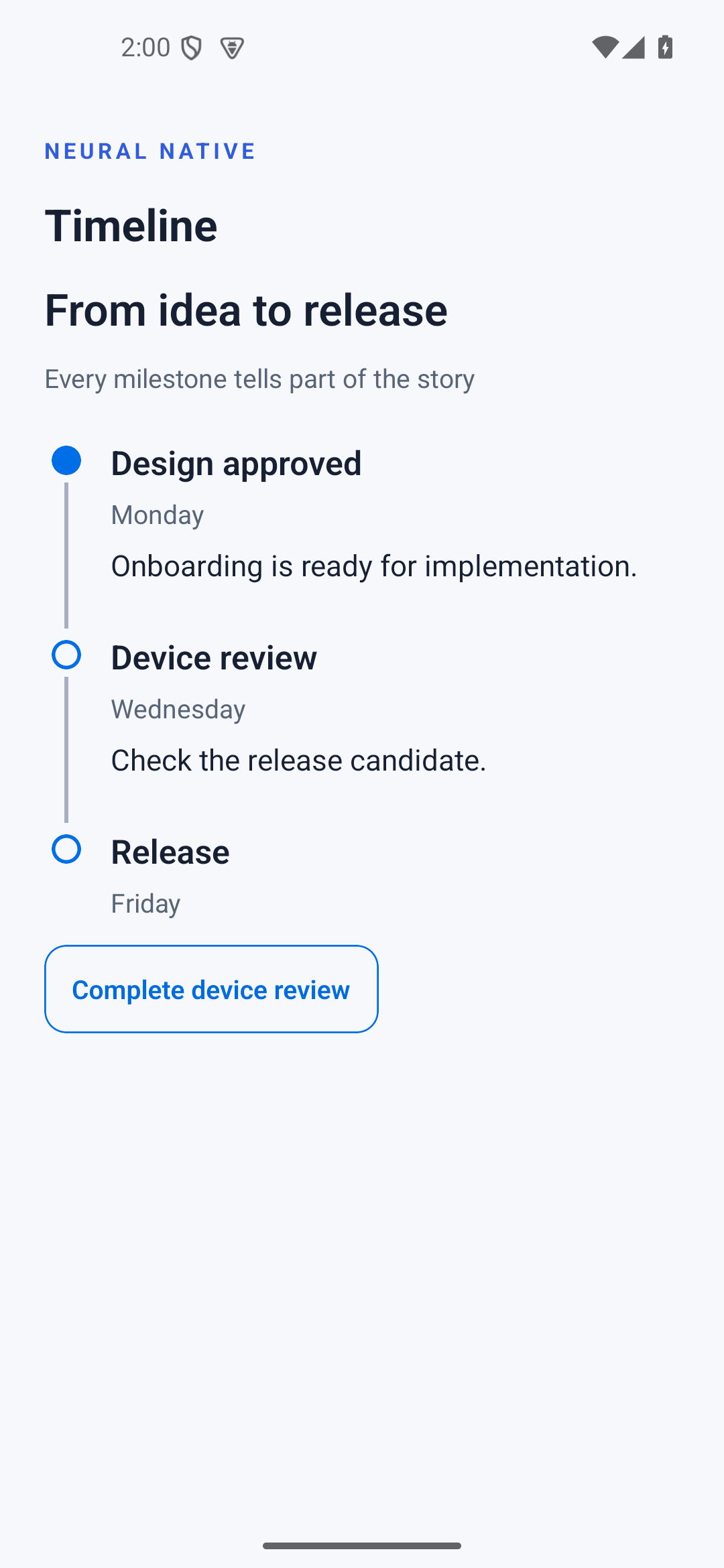 Timeline · android · native capture