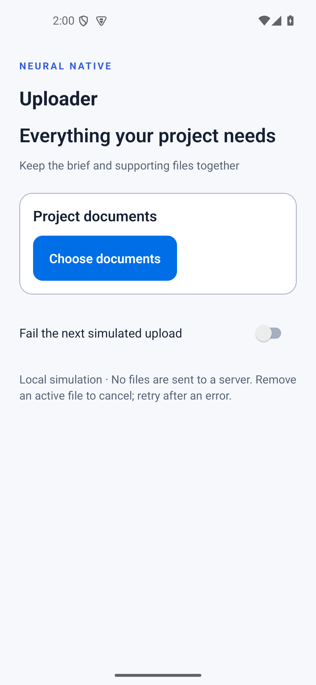 Uploader · android · native capture