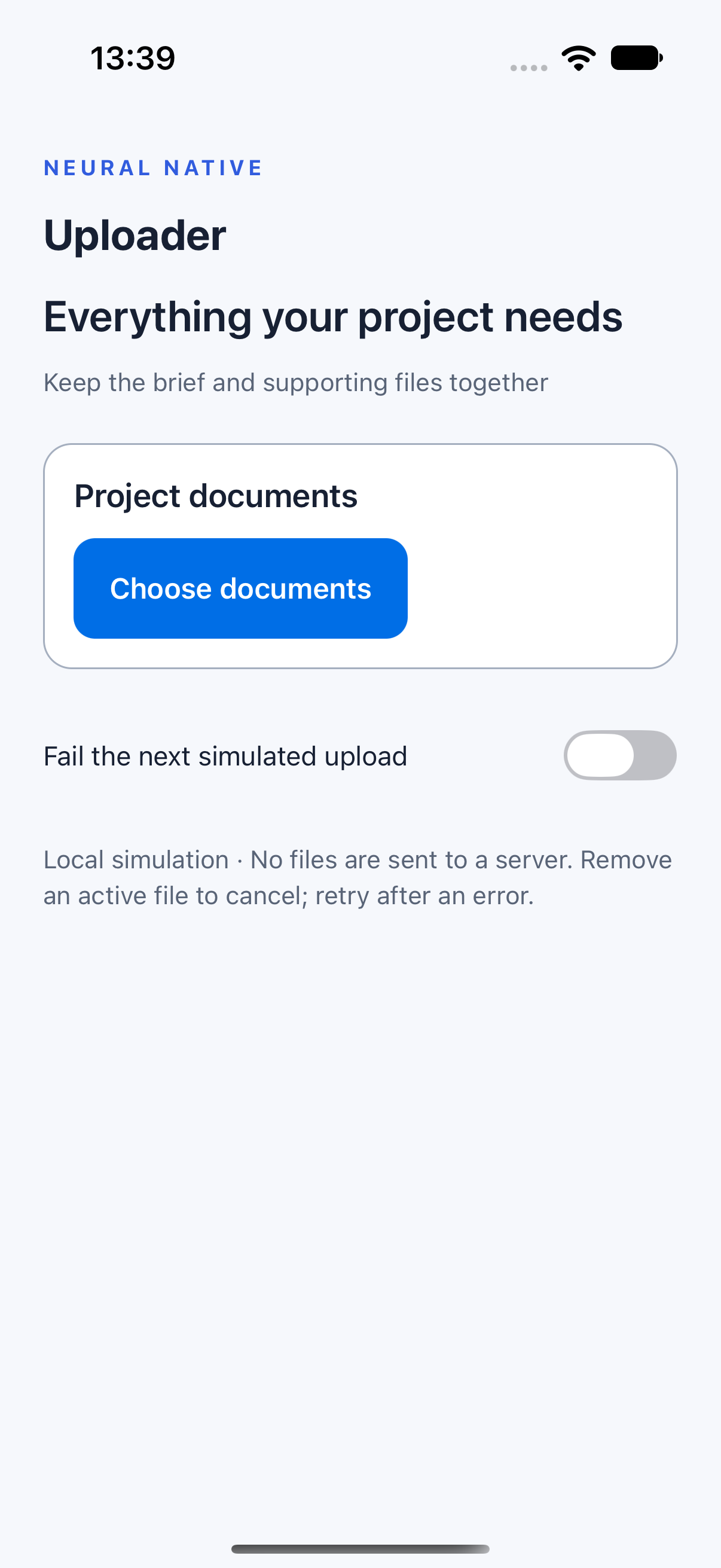 Uploader · ios · native capture